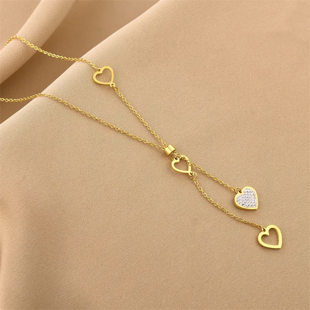 stainless steel heart neckless