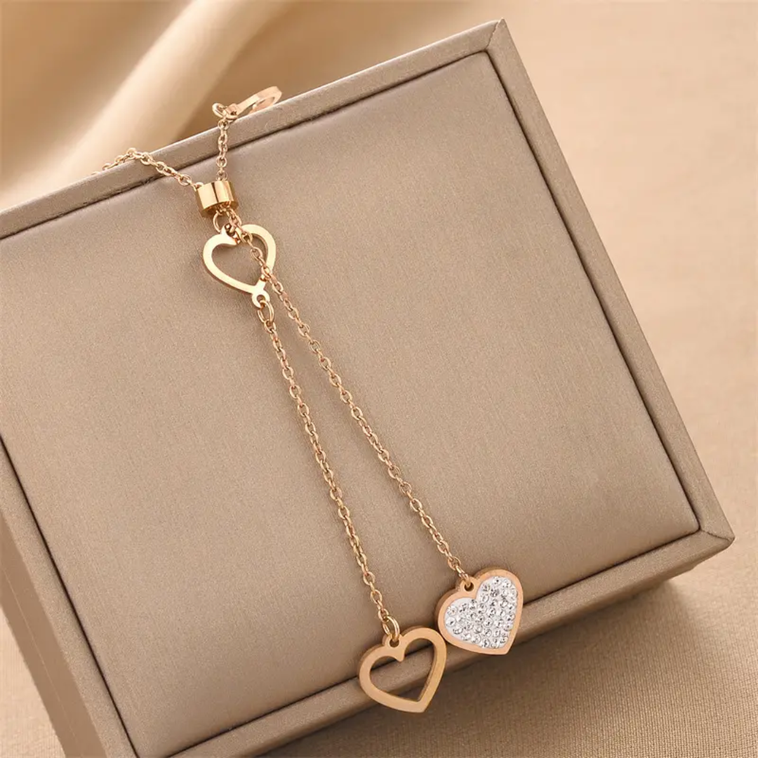 stainless steel heart neckless