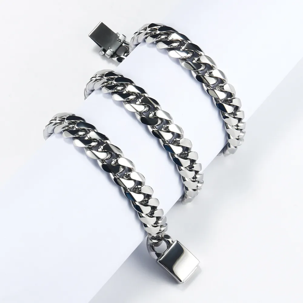 Silver Necklace and Bracelet set