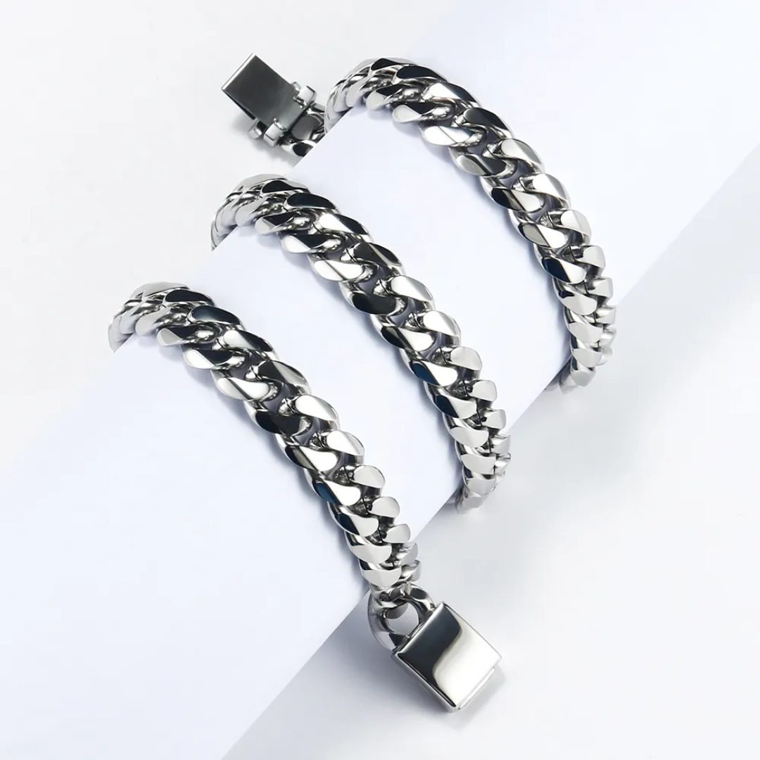 Silver Necklace and Bracelet set